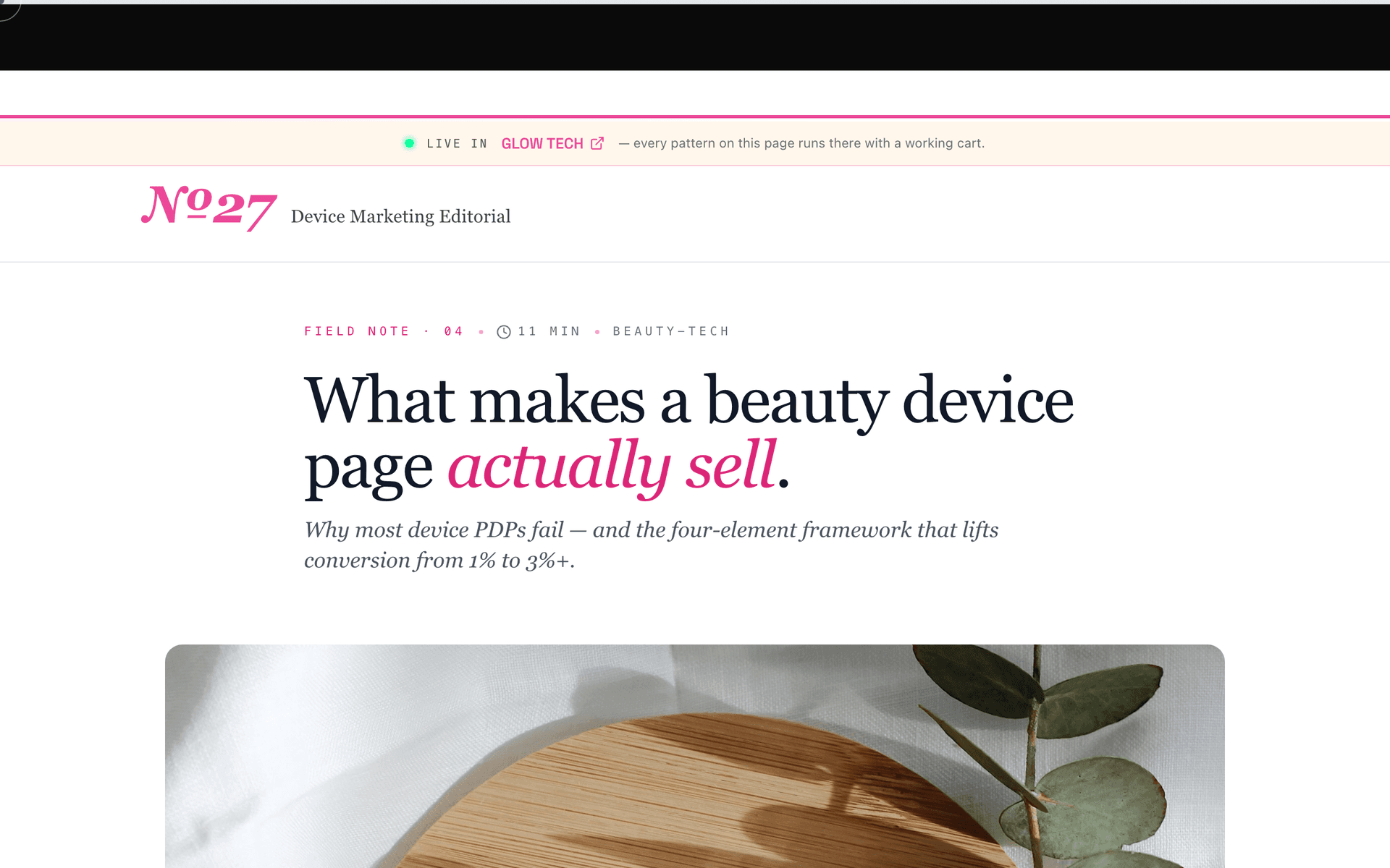 What Makes a Beauty Device Page Actually Sell